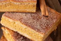 Churro Pumpkin Cheesecake Bars
