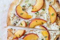 Simple Nectarine Flatbread Bites