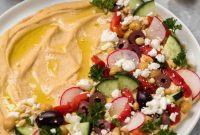 Ultimate Easy Mediterranean Loaded Hummus