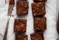 Small Batch Fudgy Nutella Brownie Loaf