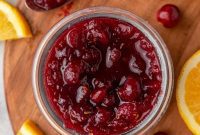 Orange Infused Cranberry Sauce