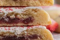Ultimate Strawberry Pop Tart Crumbl Cookies