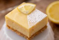Tangy Lemon Bars with Buttery Graham Cracker Crust