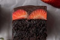 Chocolate Strawberry Brownie Bliss