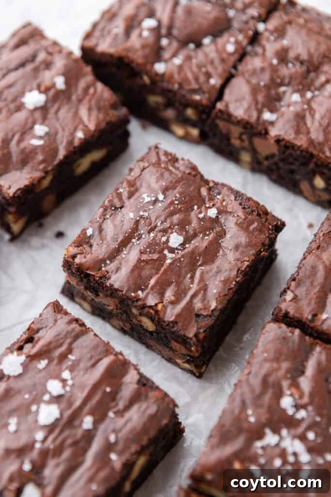 Sliced brownies