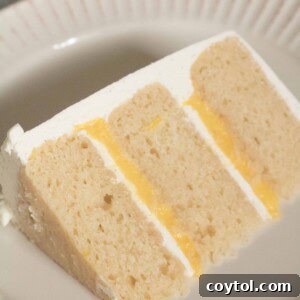 Triple-Layer Vanilla Cake with Lemon Curd and Italian Buttercream 13 layered vanilla cake with lemon curd and vanilla bean italian meringue buttercream