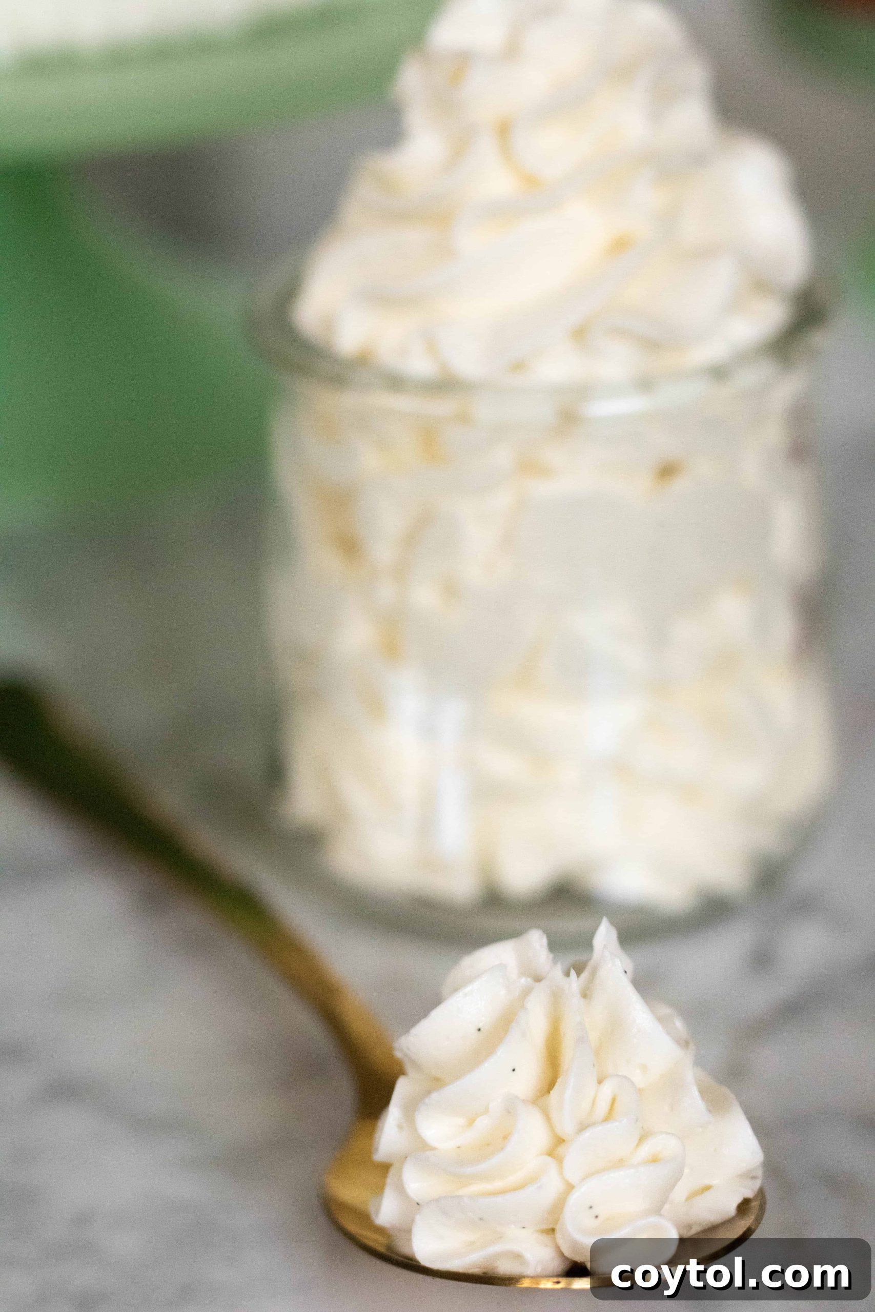 Triple-Layer Vanilla Cake with Lemon Curd and Italian Buttercream 7 Italian meringue buttercream with vanilla beans for layered cake