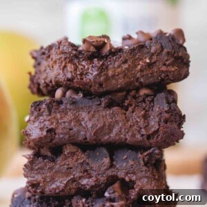 The healthiest vegan black bean brownies