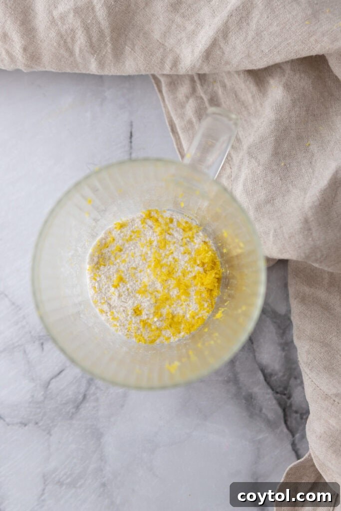 Speedy Lemon Mug Cake in Minutes 5 dry ingredients in a mug