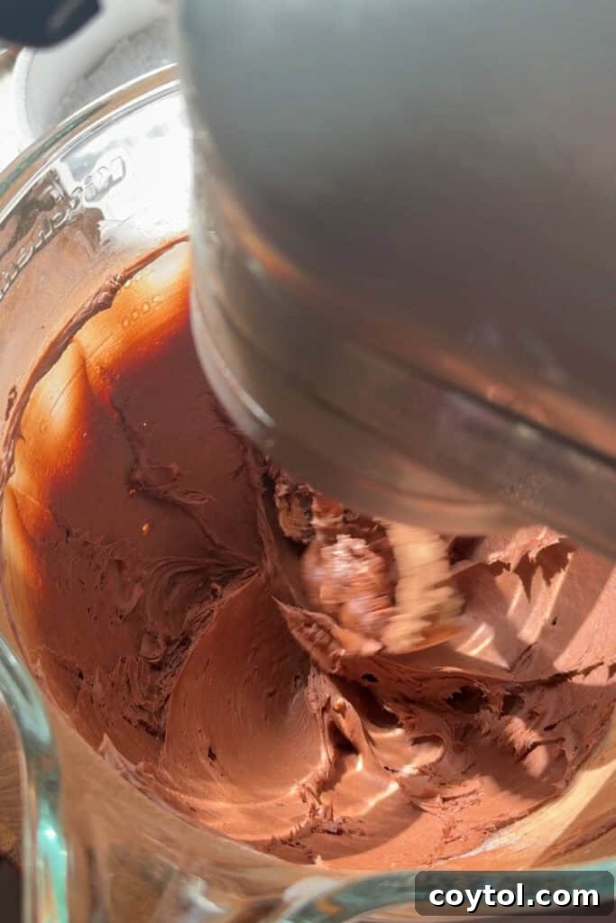 ingredients being mixed in a bowl