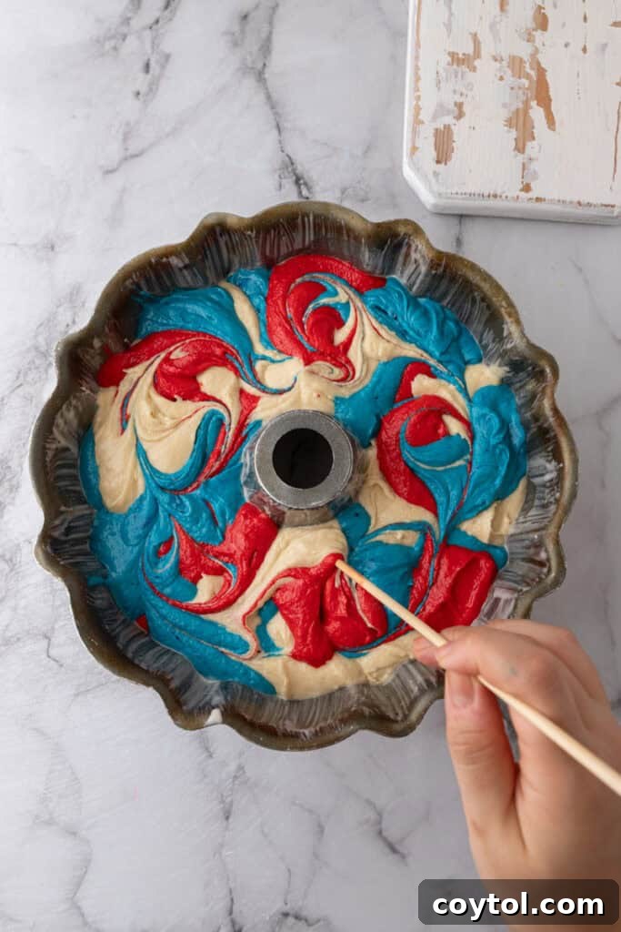 batter in a pan
