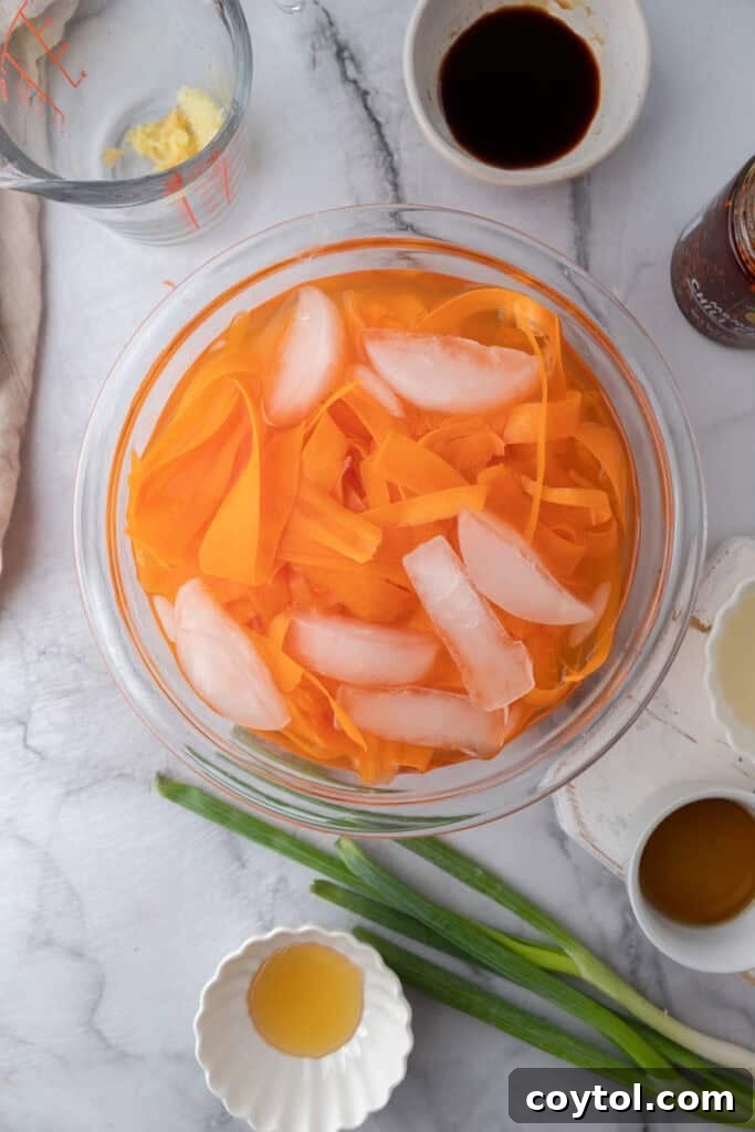vegetable getting peeled and shaved