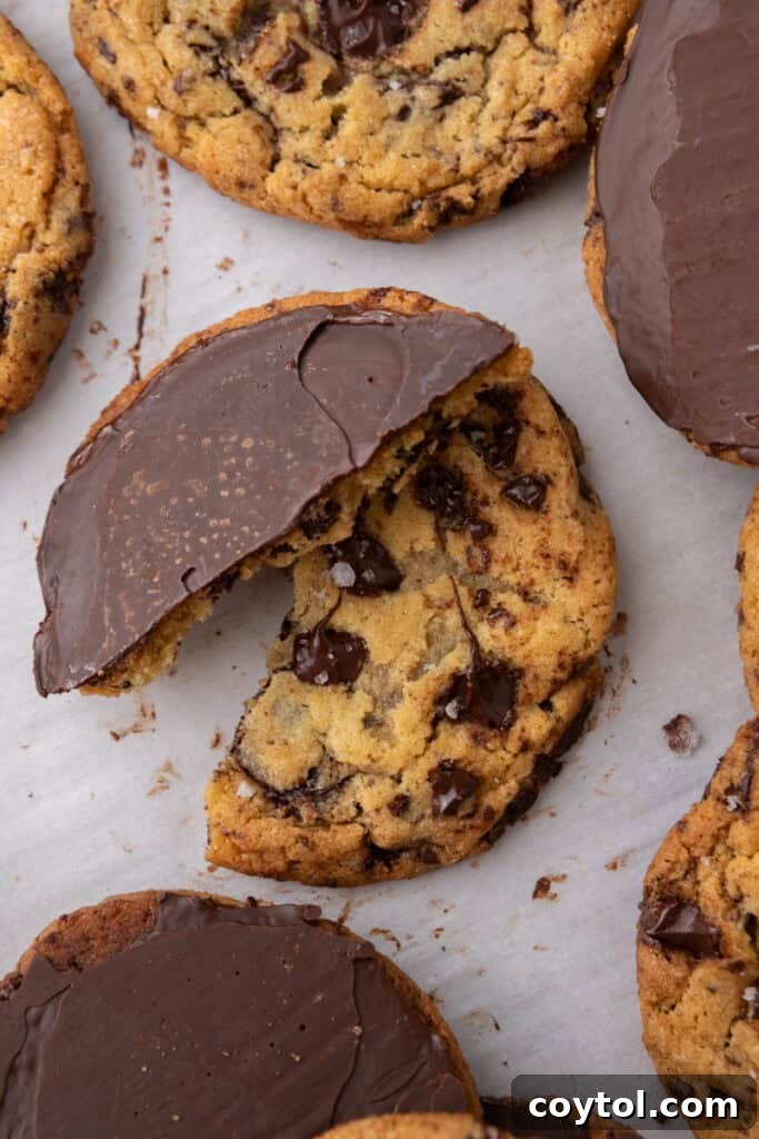 The Ultimate Jacques Torres Inspired Chocolate Chip Cookies 18 Jacques Torres Chocolate Chip Cookie recipe stacked on top of each other