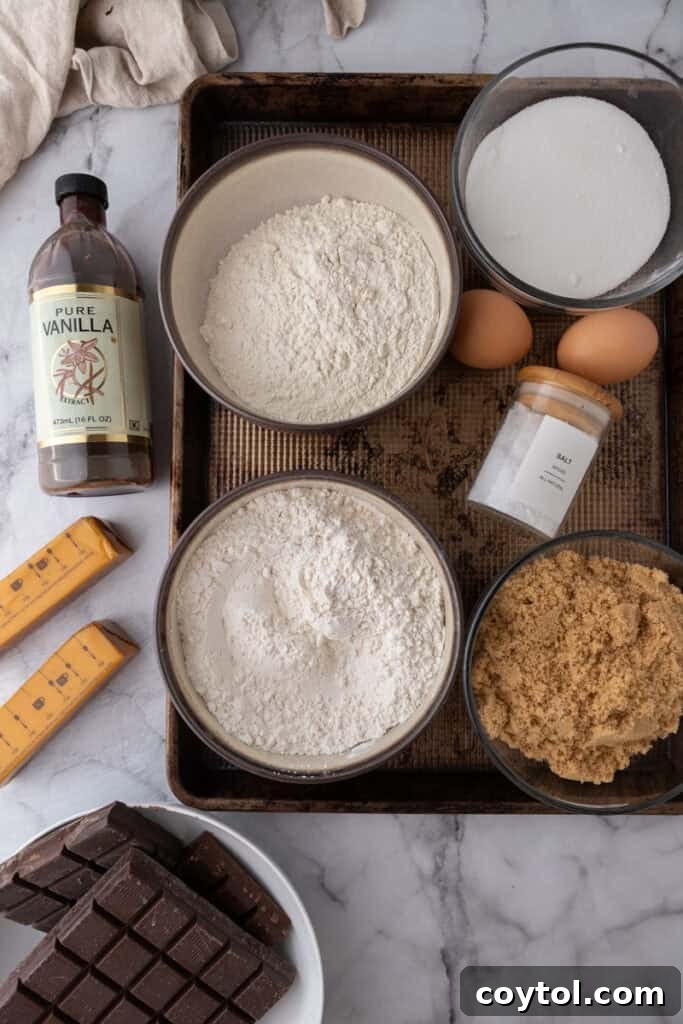 The Ultimate Jacques Torres Inspired Chocolate Chip Cookies 3 Jacques Torres Chocolate Chip Cookie recipe ingredients