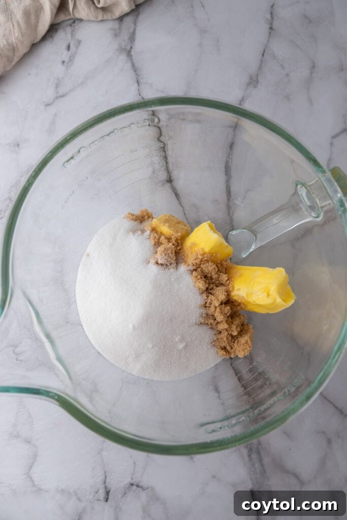 The Ultimate Jacques Torres Inspired Chocolate Chip Cookies 5 ingredients in a bowl