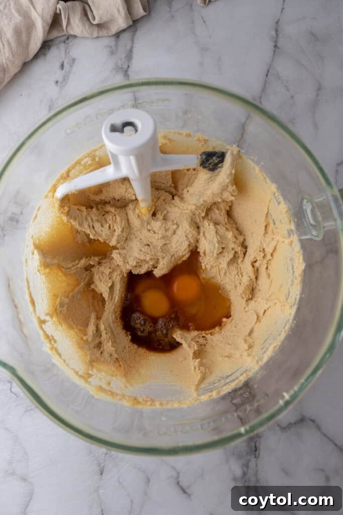 The Ultimate Jacques Torres Inspired Chocolate Chip Cookies 6 ingredients in a bowl