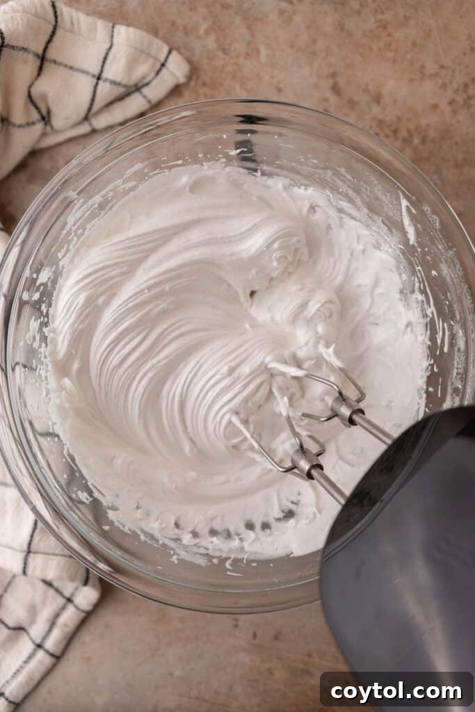 Fluffy Chocolate Meringue Pie Perfection 15 ingredients in a bowl
