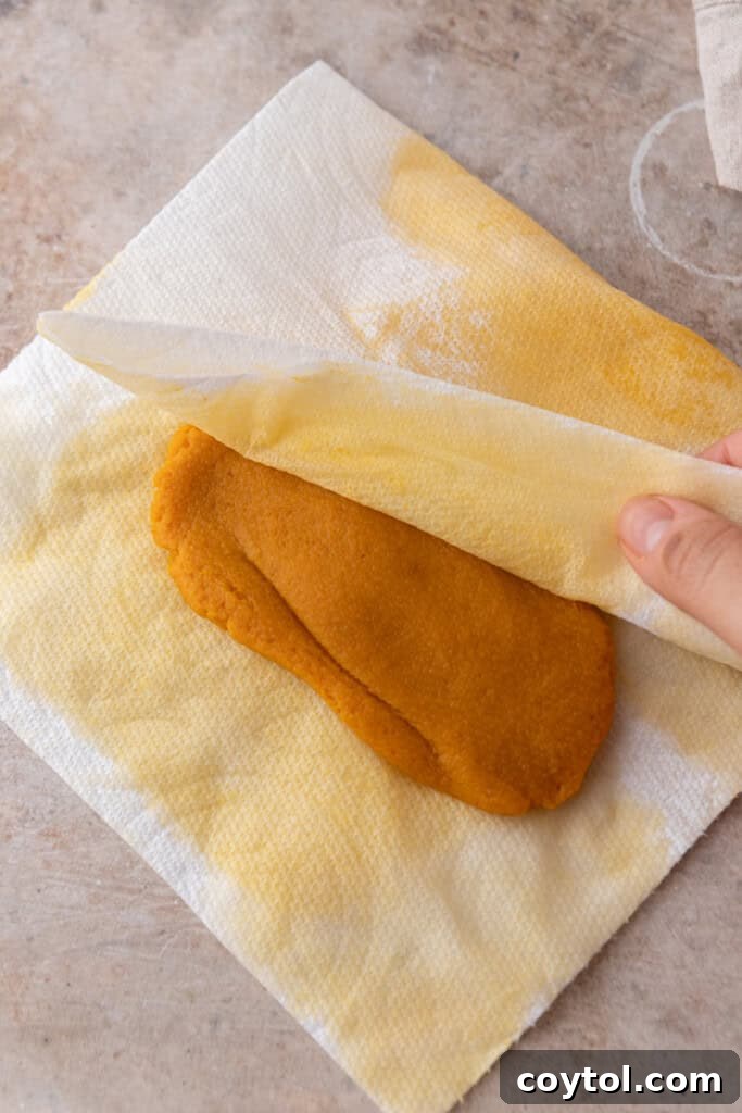 Nutty Brown Butter Pumpkin Chocolate Chip Cookies 7 ingredients on paper towel