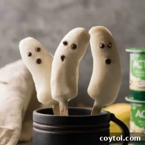 Boonanas - A Frozen Banana Ghost Halloween treat