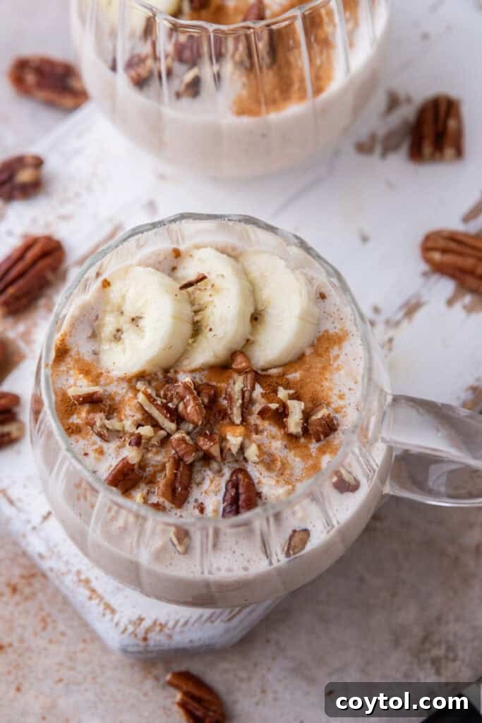 High Protein Overnight Oats recipe in a bowl