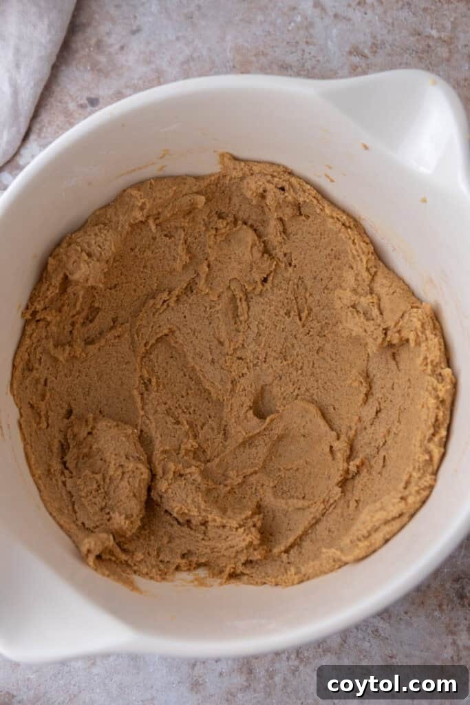 mixed ingredients in a bowl