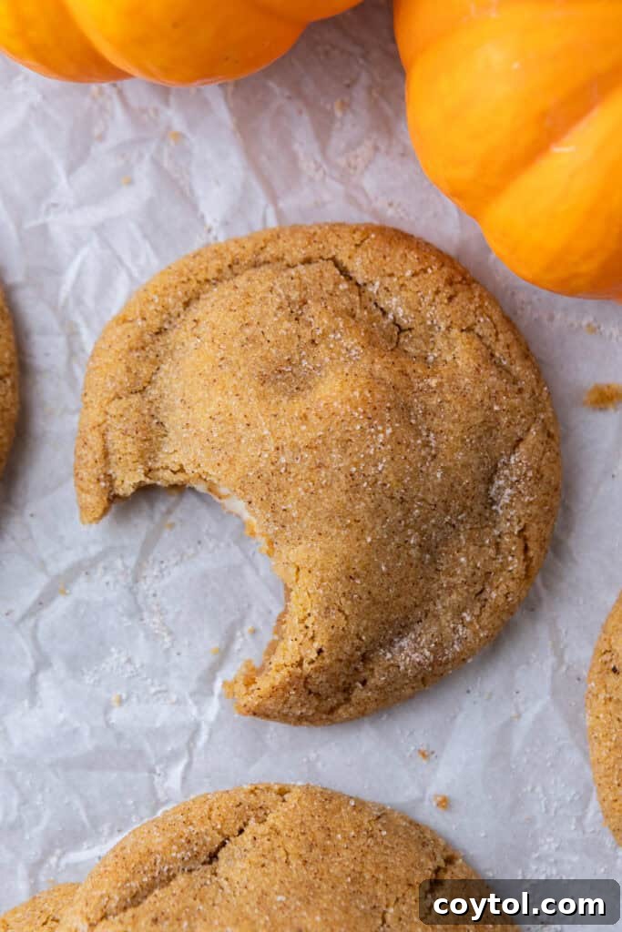 Pumpkin Cheesecake Cookies recipe overhead shot