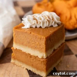 sweet potato pie bars recipe squares stacked