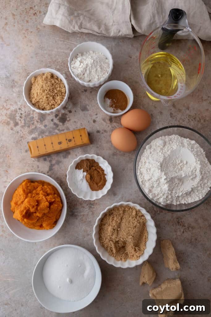 Panera Bread Pumpkin Muffins recipe ingredients: