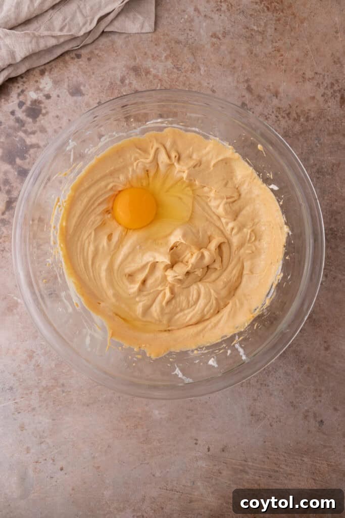 filling ingredients in a bowl