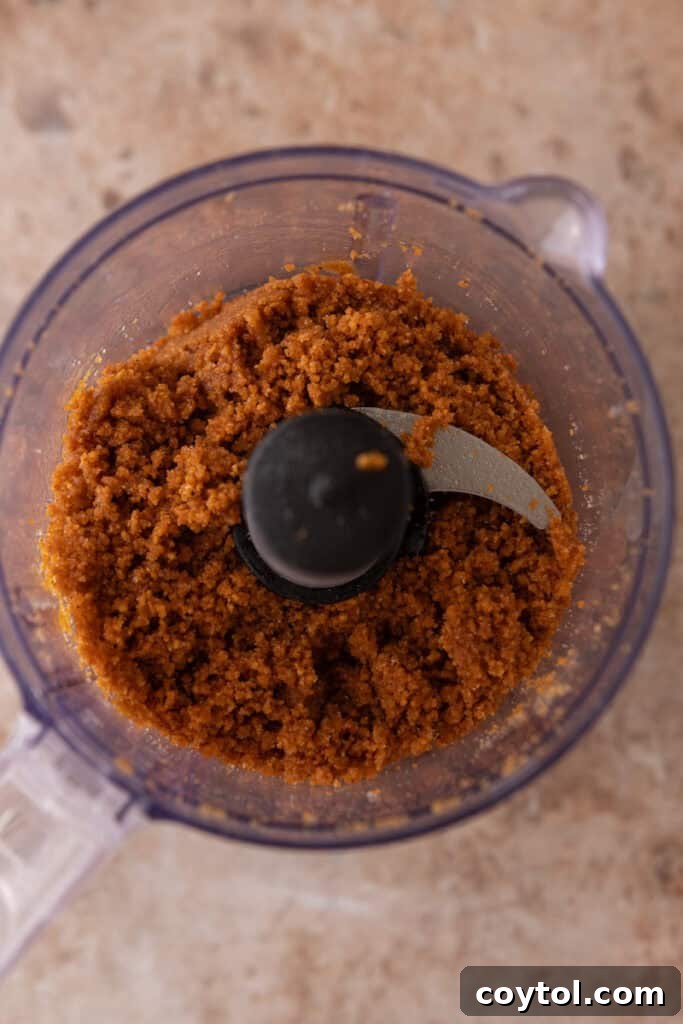 ingredients in a food processor