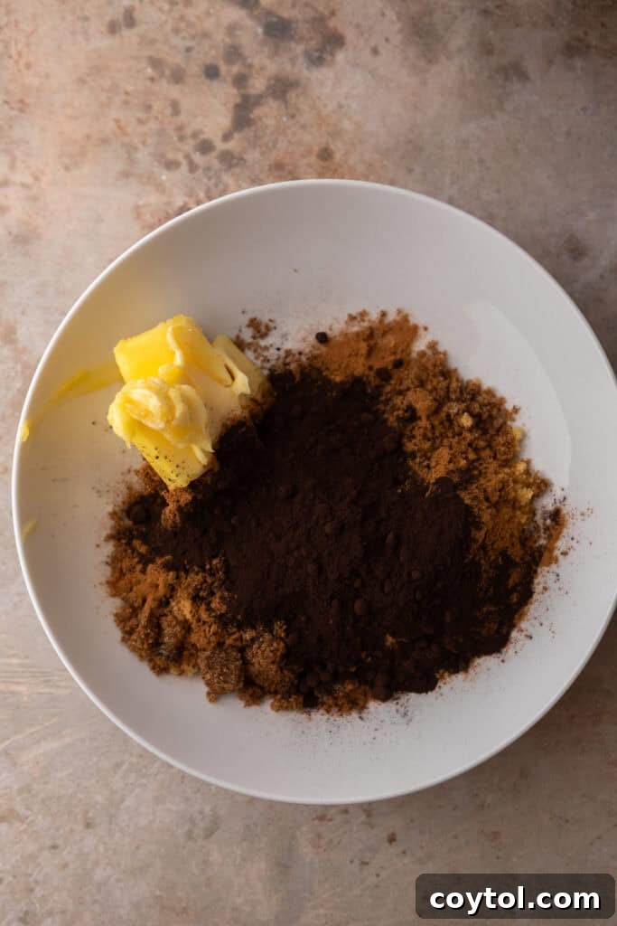 unmixed ingredients in a bowl