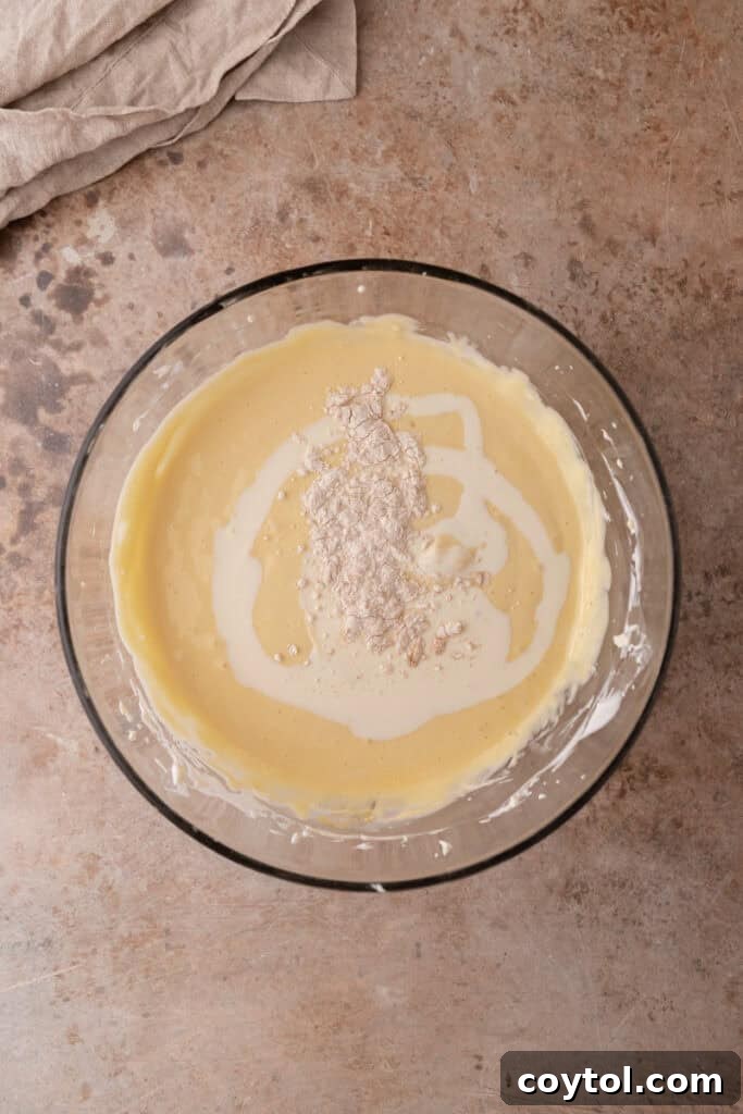 Irresistible Pecan Pie Cheesecake Bites 16 Heavy cream and flour gently folded into the smooth cheesecake batter.