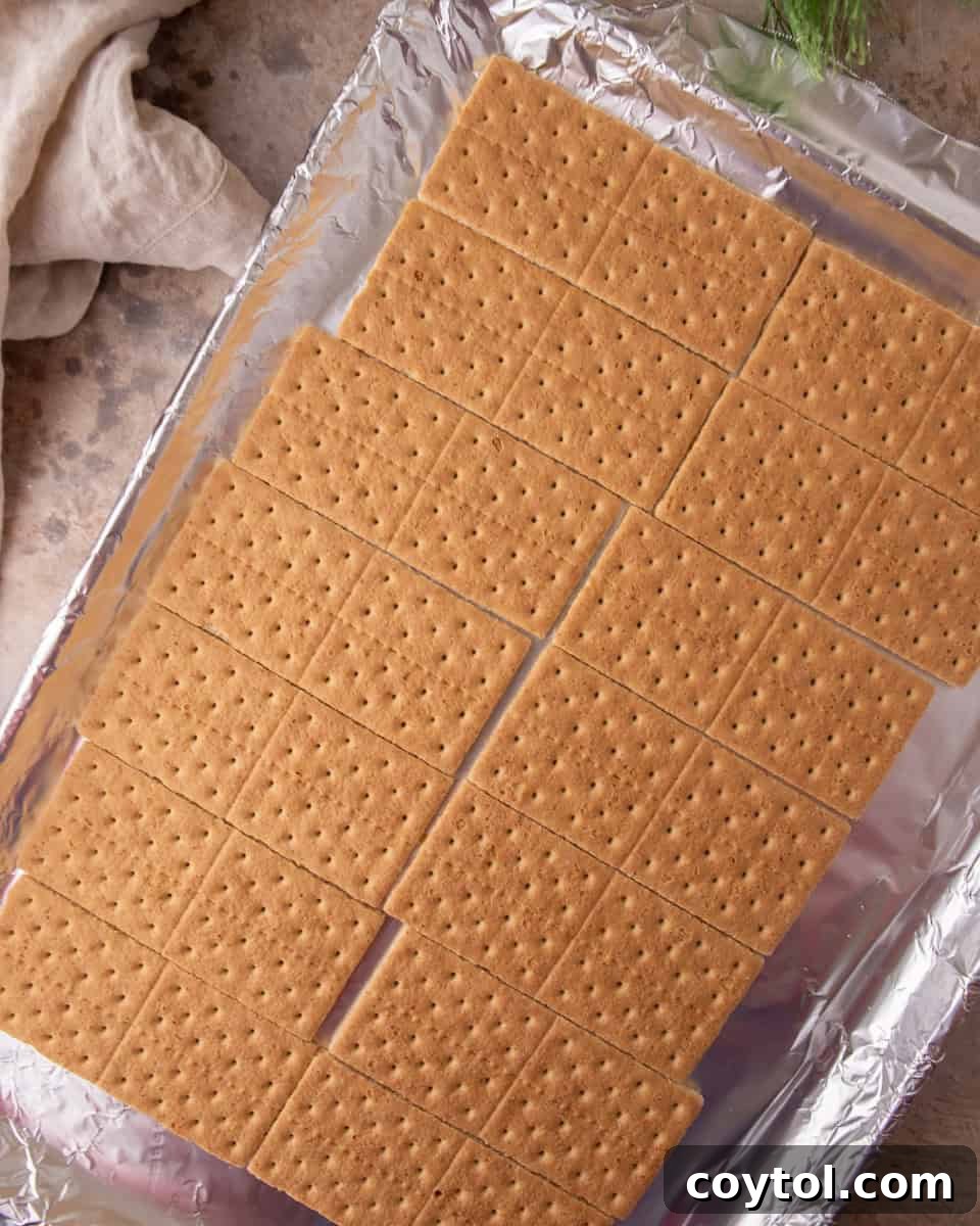 Cooked butter and brown sugar forming a smooth toffee mixture used in graham cracker Christmas crack.