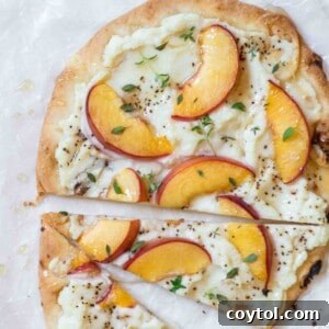 Easy nectarine flat bread recipe