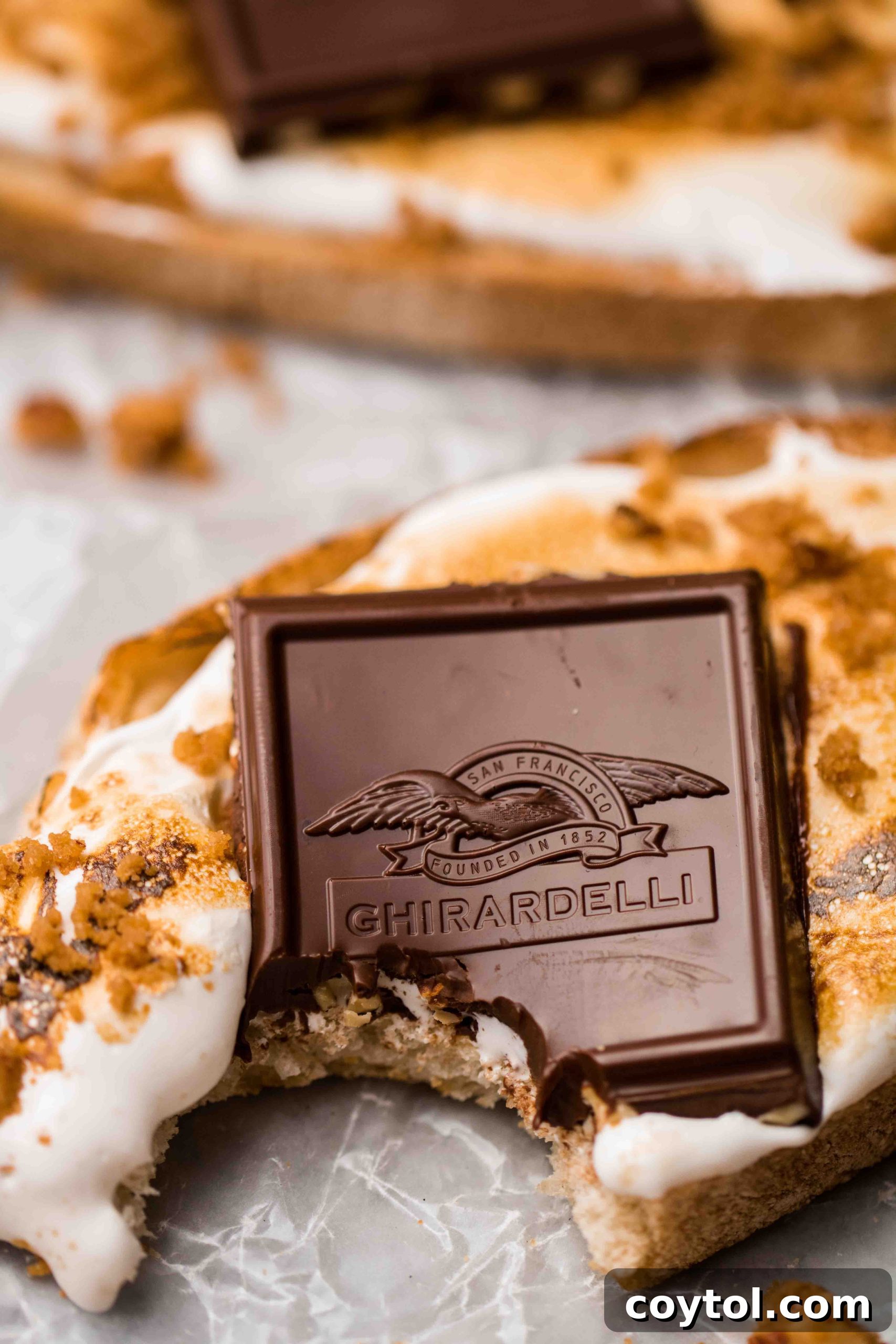 Fancy S'mores toast recipe indoors - an elegant twist on the classic treat.