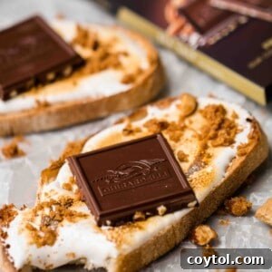 Fancy s'mores toast