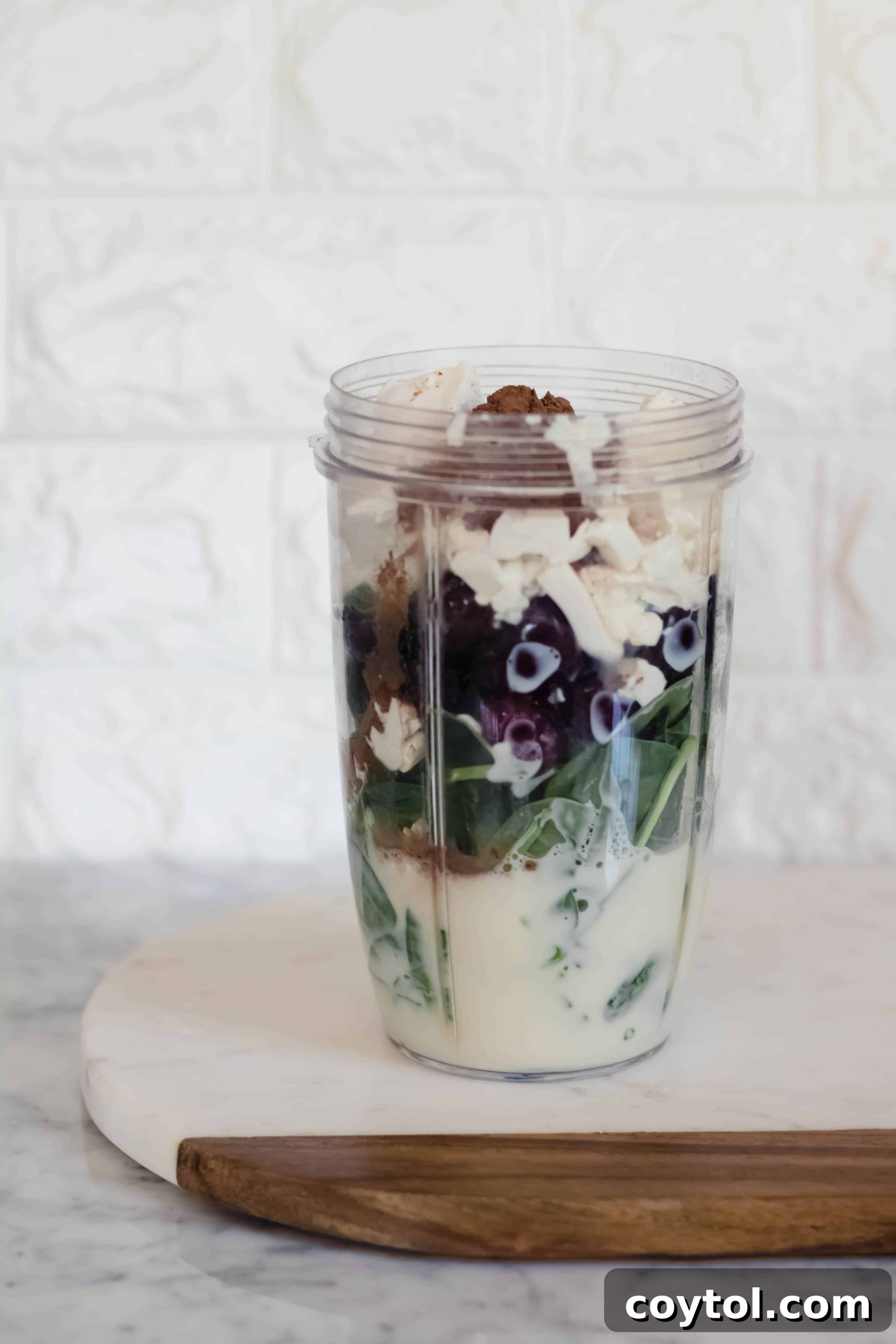 Vegan High protein chocolate smoothie