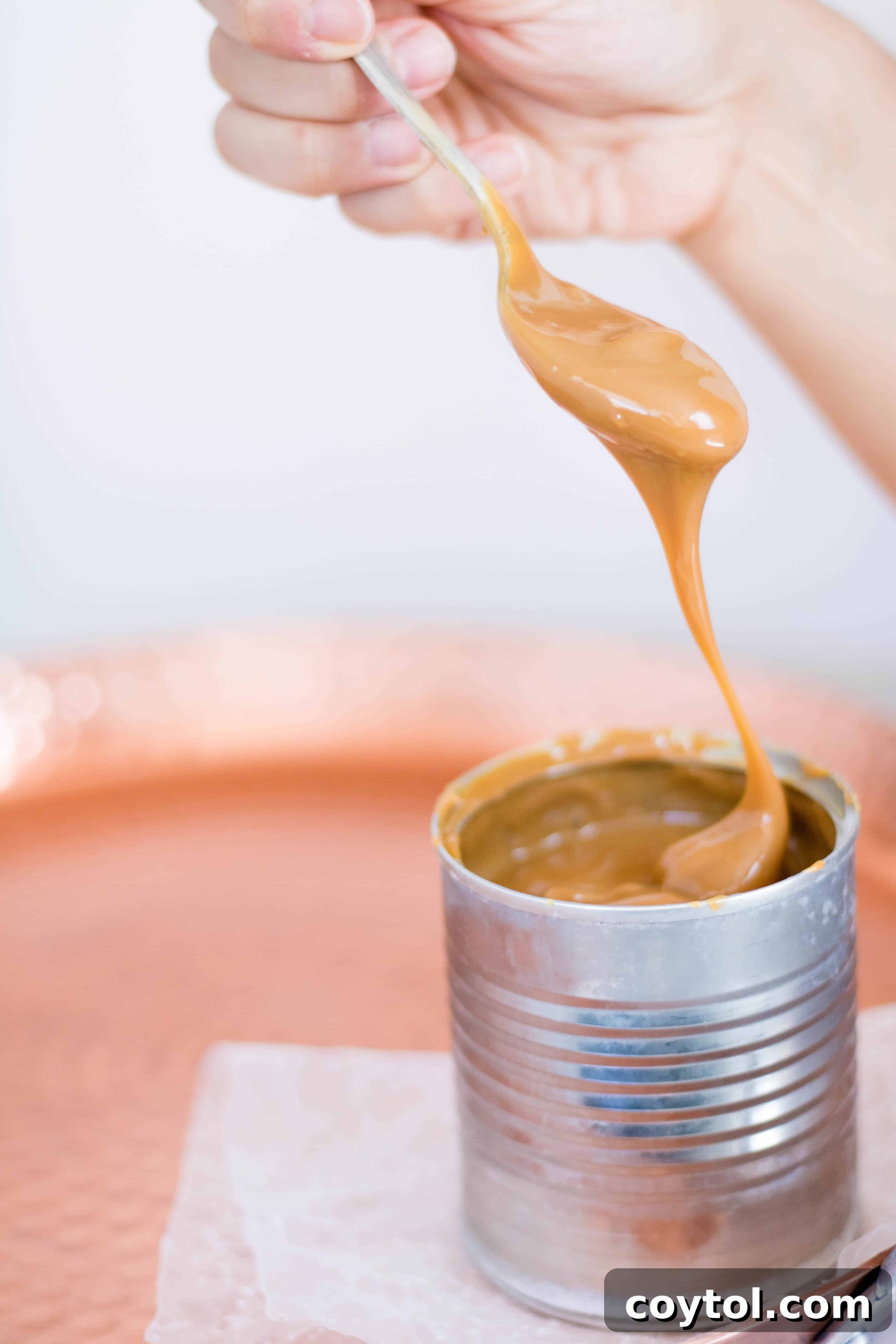 Dulce de leche recipe ready for use