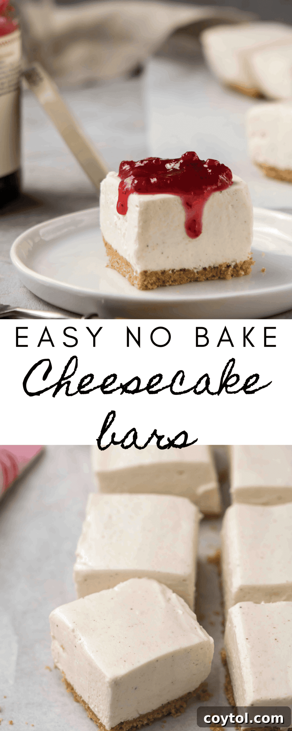 Dreamy Vanilla Bean No Bake Cheesecake Bars 11 Delicious and easy no bake cheesecake bars with vanilla