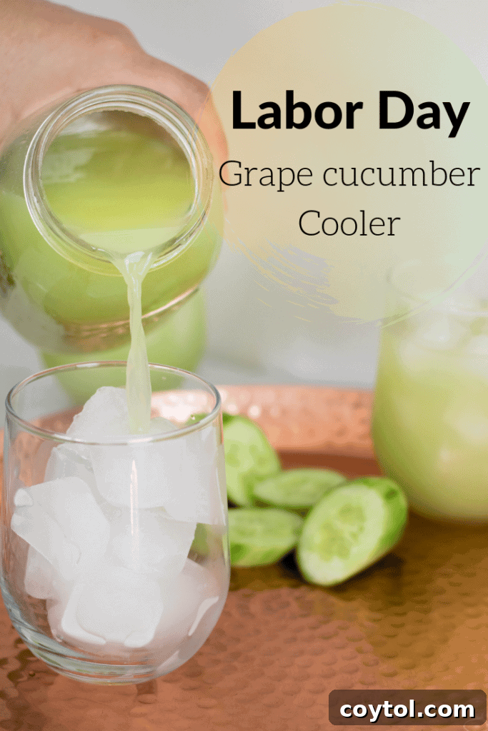 Labor day grape cooler
