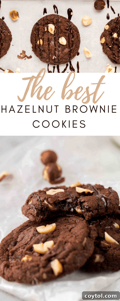 Easy hazelnut chocolate cookies