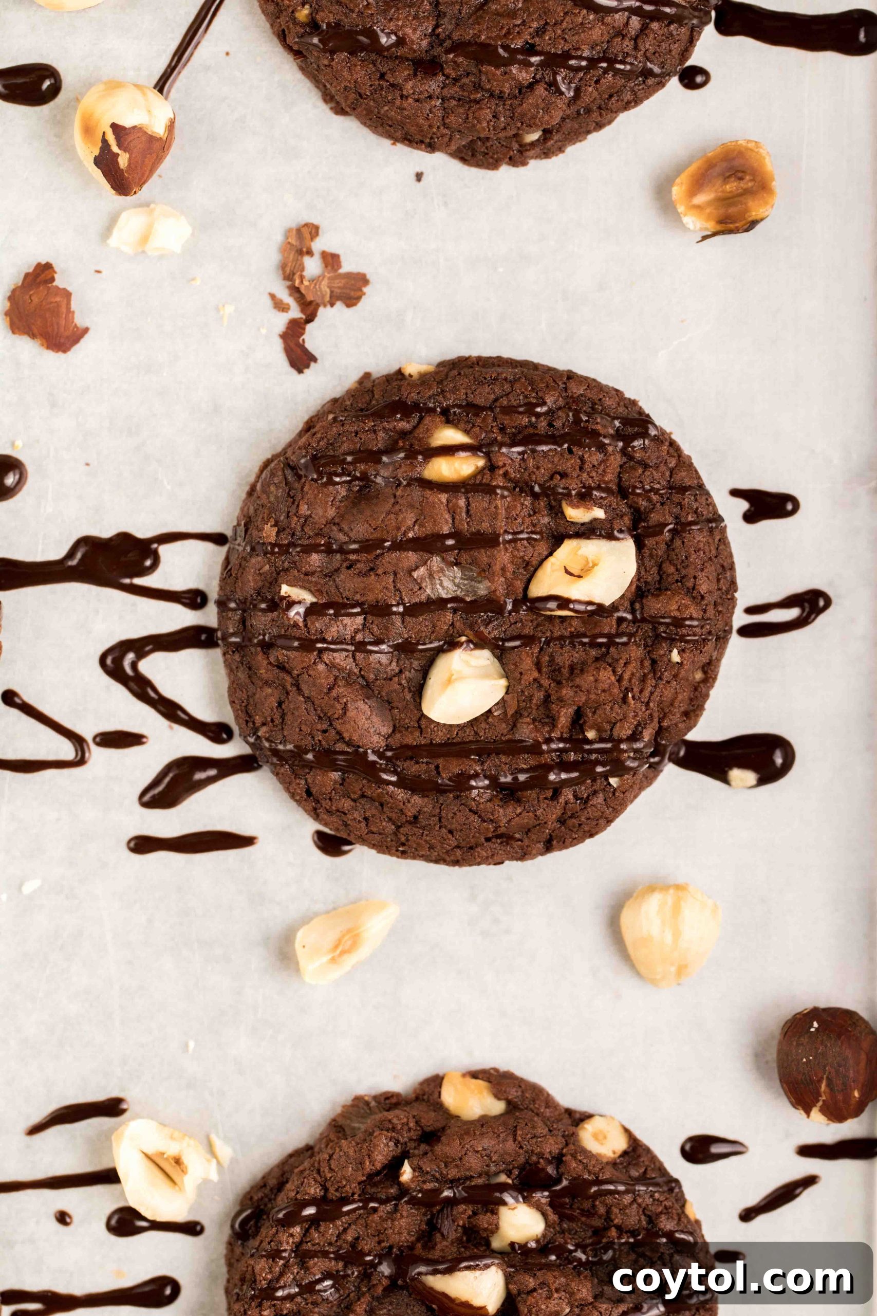 Fudgy chewy brownie cookies