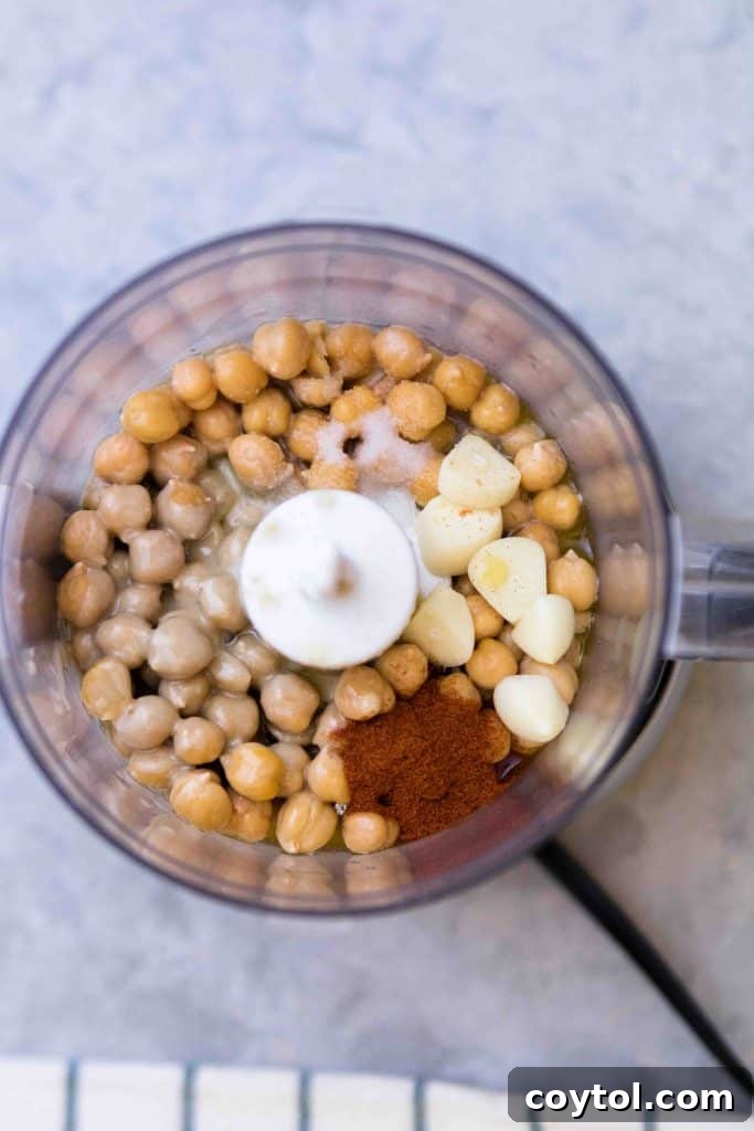 First step: peeling chickpeas for smooth hummus