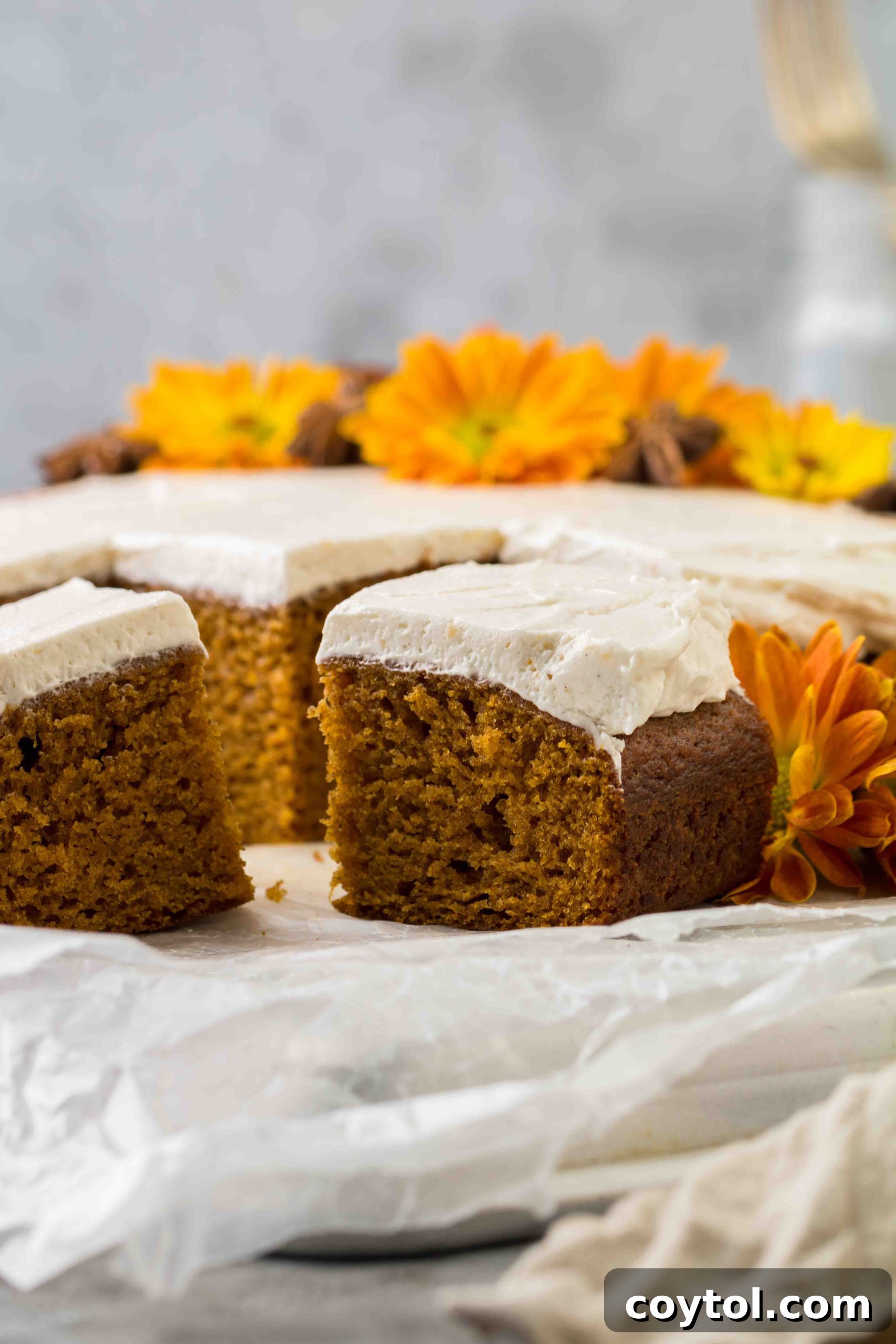 The easiest pumpkin sheet cake