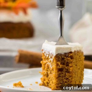 Pumpkin sheet cake