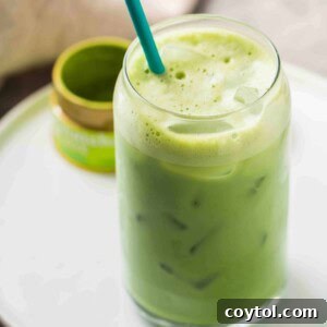 Starbucks iced matcha latte