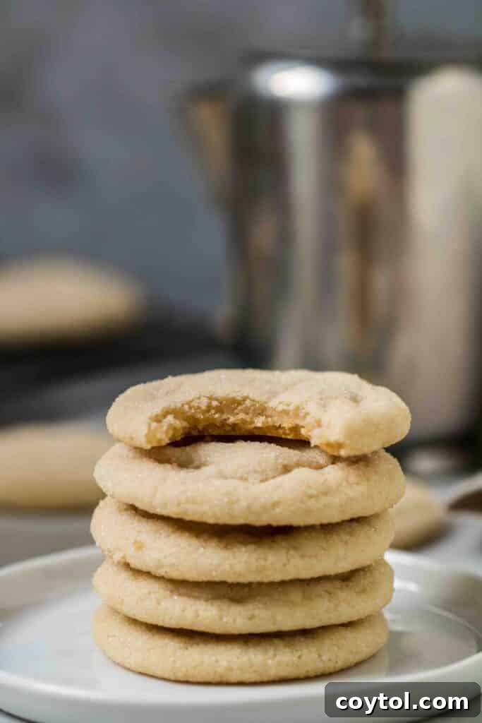 Short stack of Christmas sugar cookies