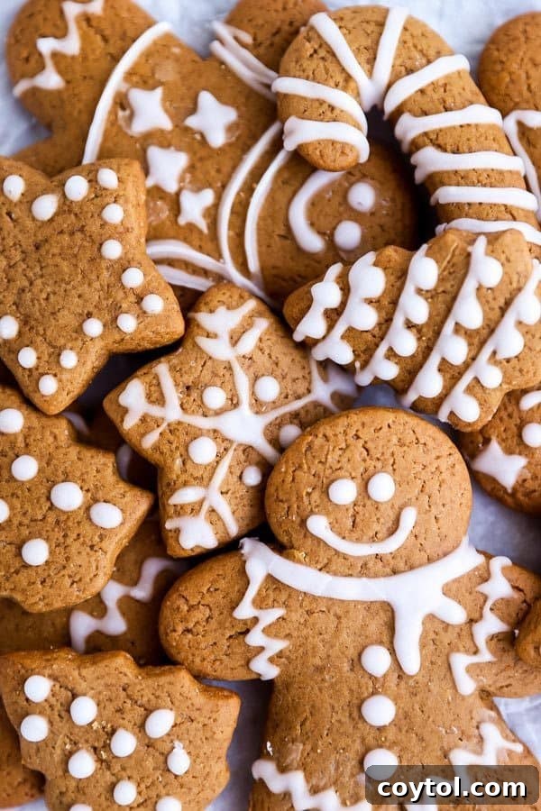 Soft ginger bread cookies for the holidays