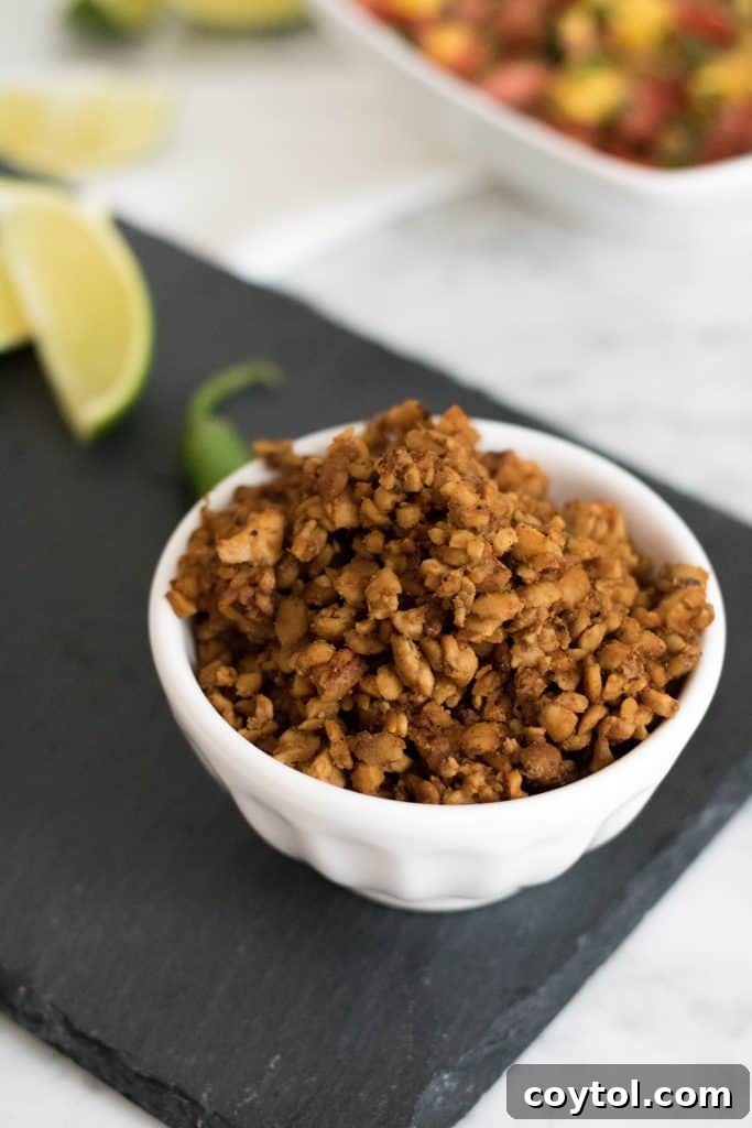 Effortless Vegan Tempeh Taco Crumble 5 Vegan Tempeh Taco Meat