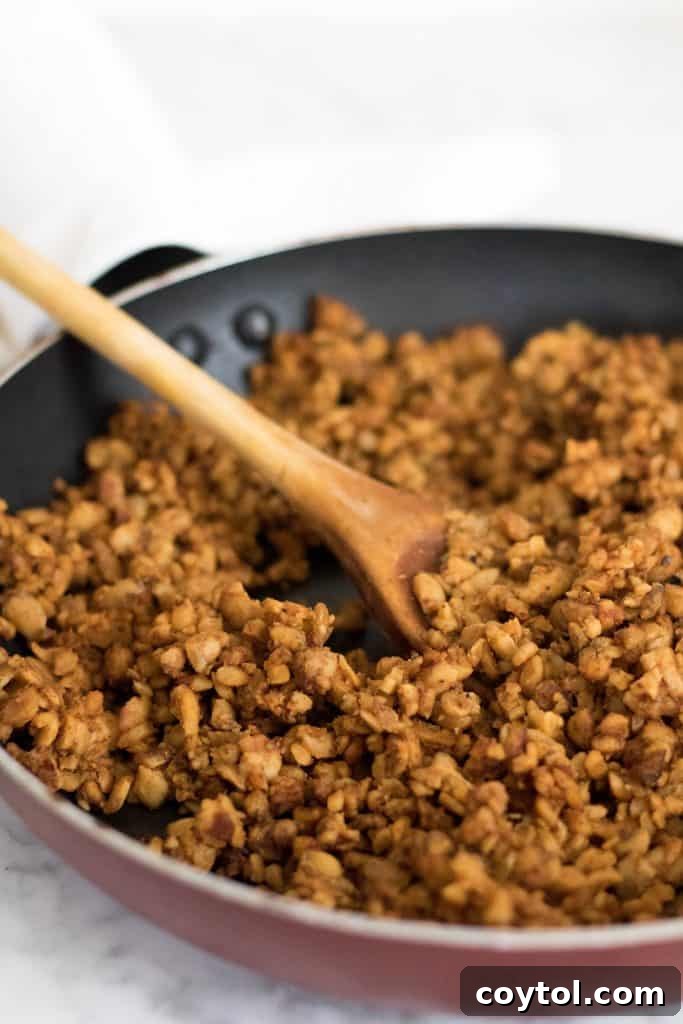 Effortless Vegan Tempeh Taco Crumble 7 Vegan Tempeh Taco Meat